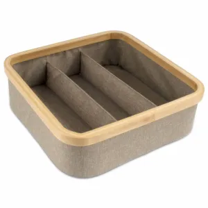 3 Cell Bamboo Dividing Organizer