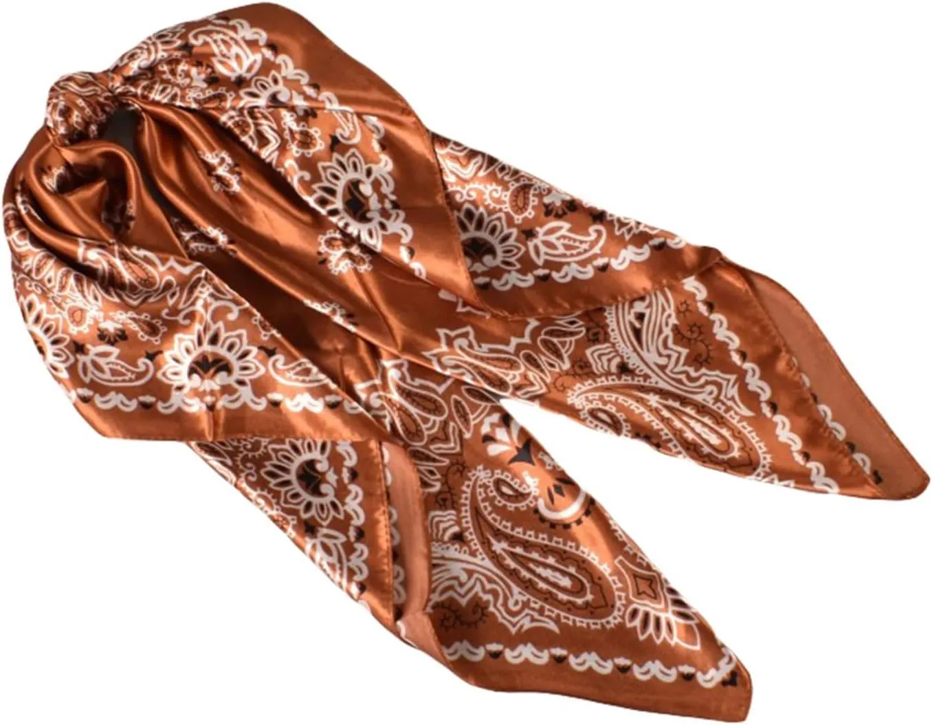 35" Large Square Satin Head Scarf Silk Hair Scarf Square Hair Bandanas Headband Tie Head Wraps for Women
