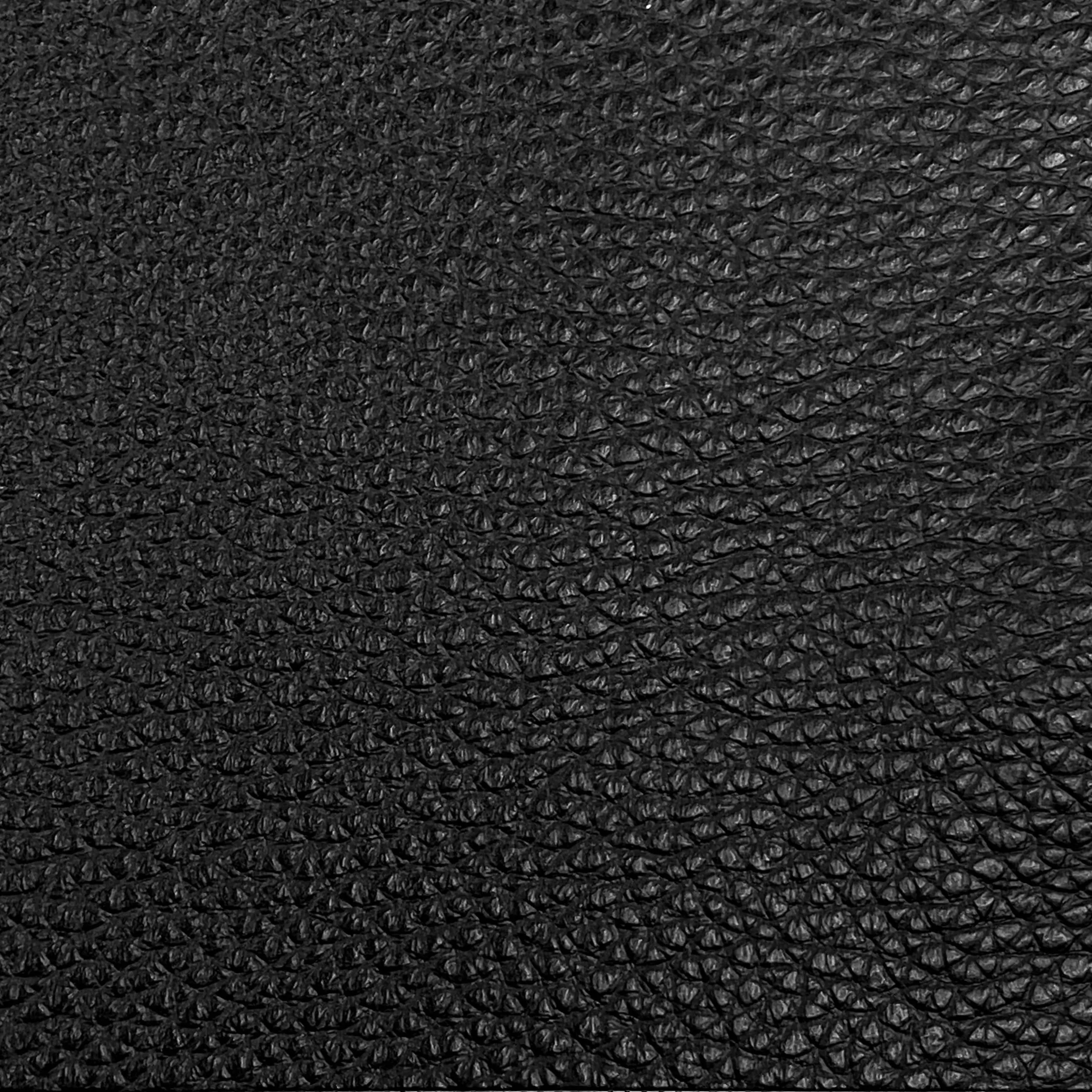 4oz (2mm) Heavy Pebble Cow Leather - Black (per square foot and hide)