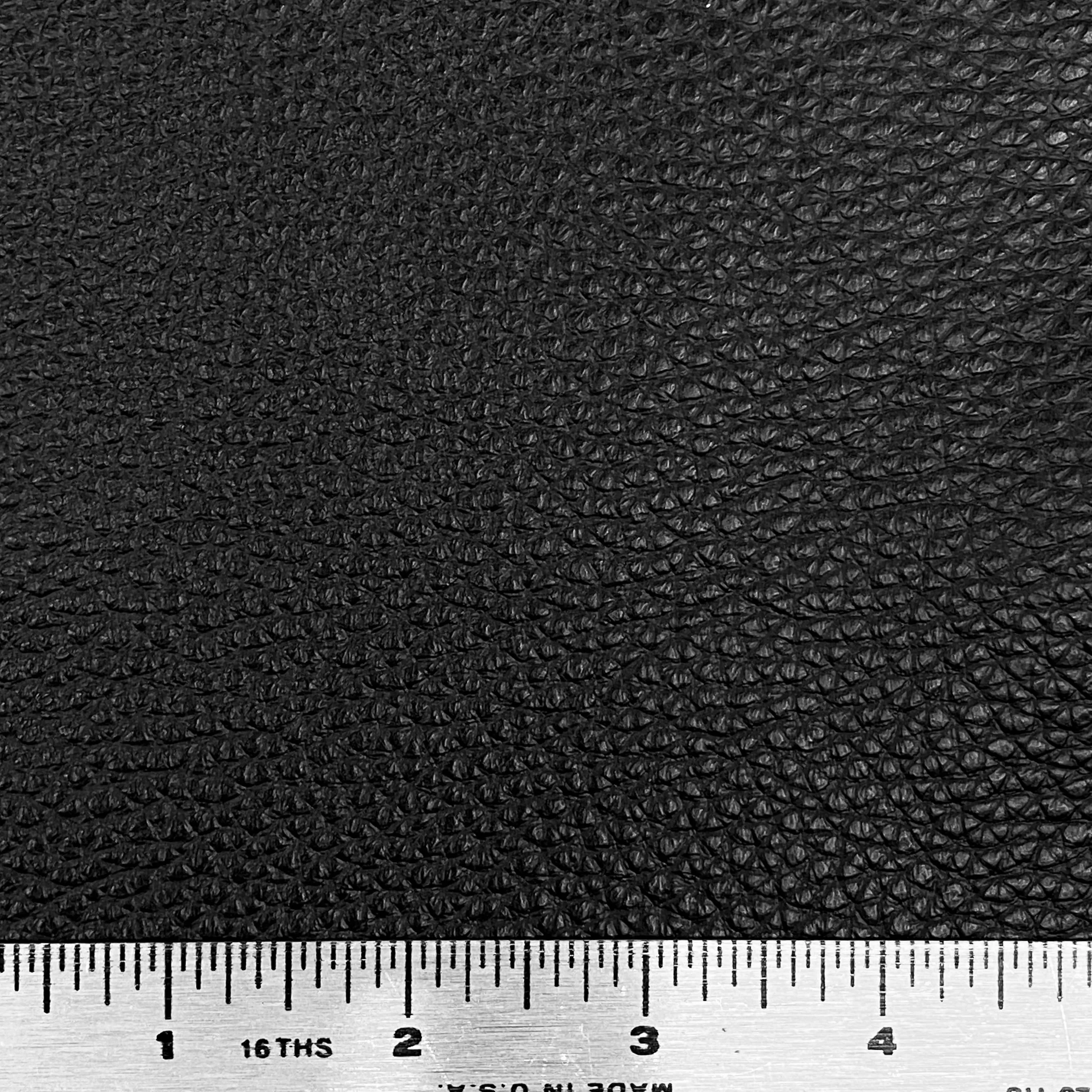 4oz (2mm) Heavy Pebble Cow Leather - Black (per square foot and hide)