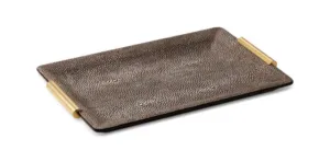 Aerin Shagreen Vanity Tray Chocolate