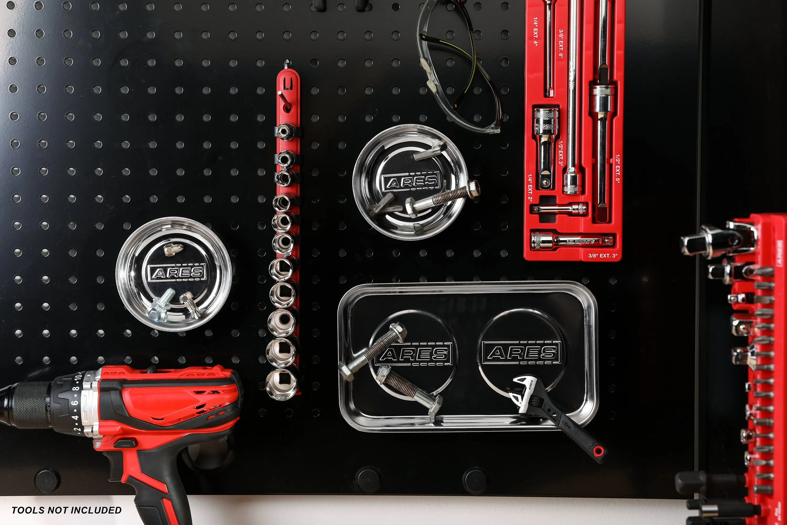 ARES 61000 - 3-Piece Magnetic Tool Tray Set
