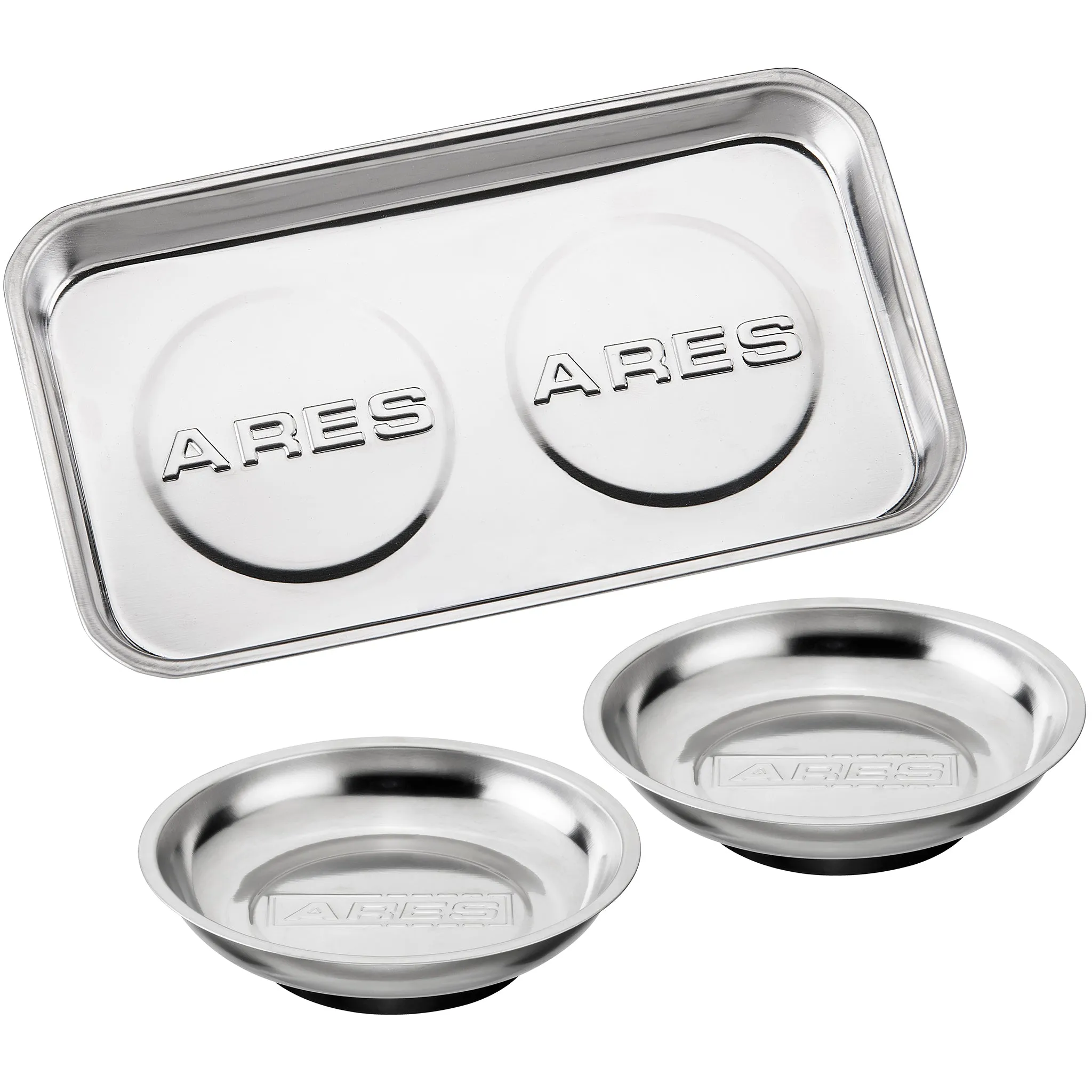 ARES 61000 - 3-Piece Magnetic Tool Tray Set