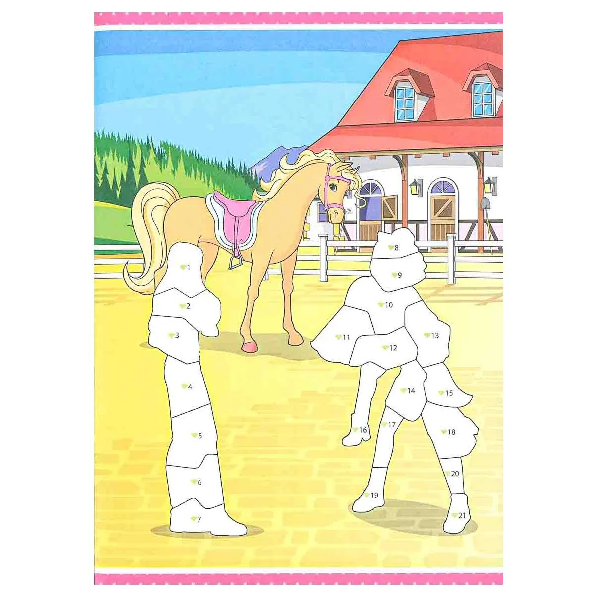 Barbie Sticker by Number Activity Book