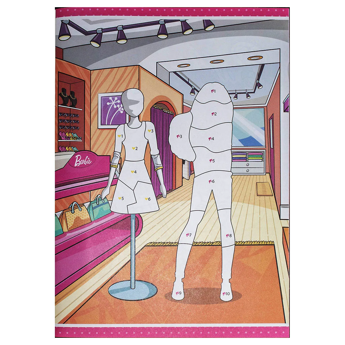 Barbie Sticker by Number Activity Book
