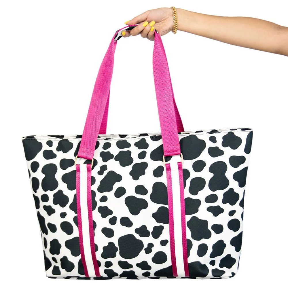 Black and White Cow Print Wholesale Tote Bags