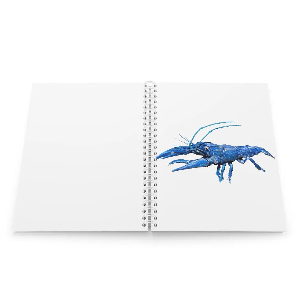 Blue Crawfish Spiral Notebook