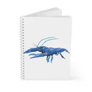 Blue Crawfish Spiral Notebook