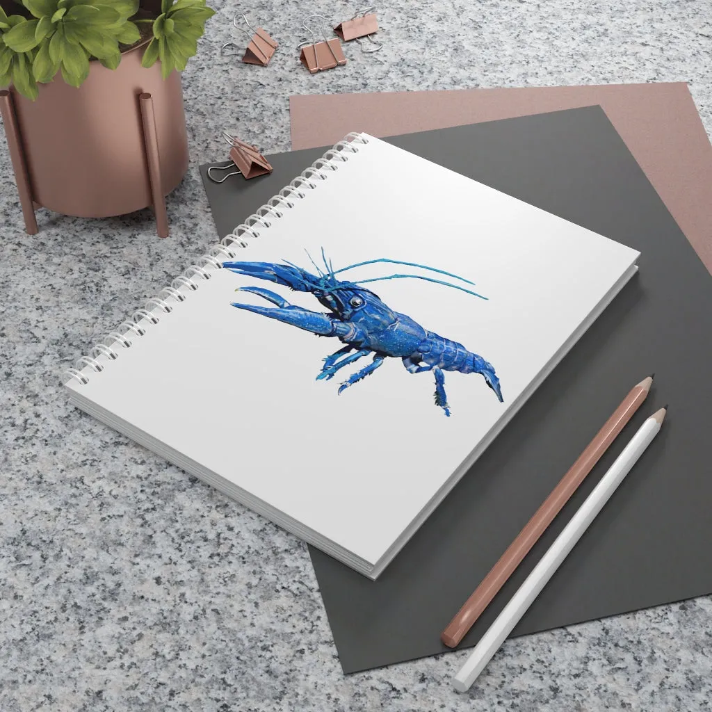 Blue Crawfish Spiral Notebook