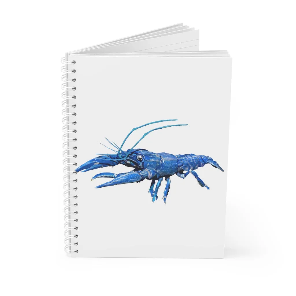 Blue Crawfish Spiral Notebook