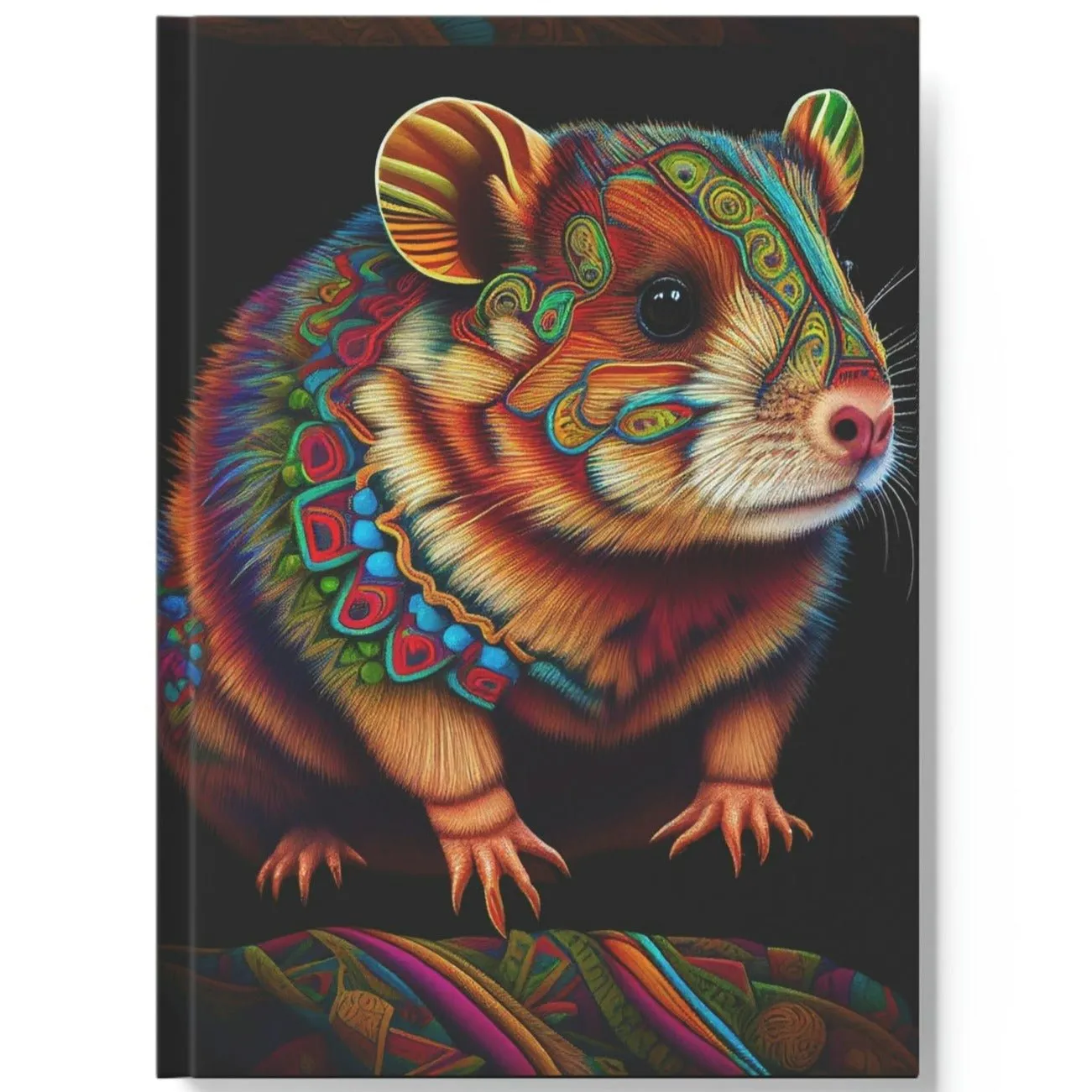 Colorful Hamster Hard Backed Journal