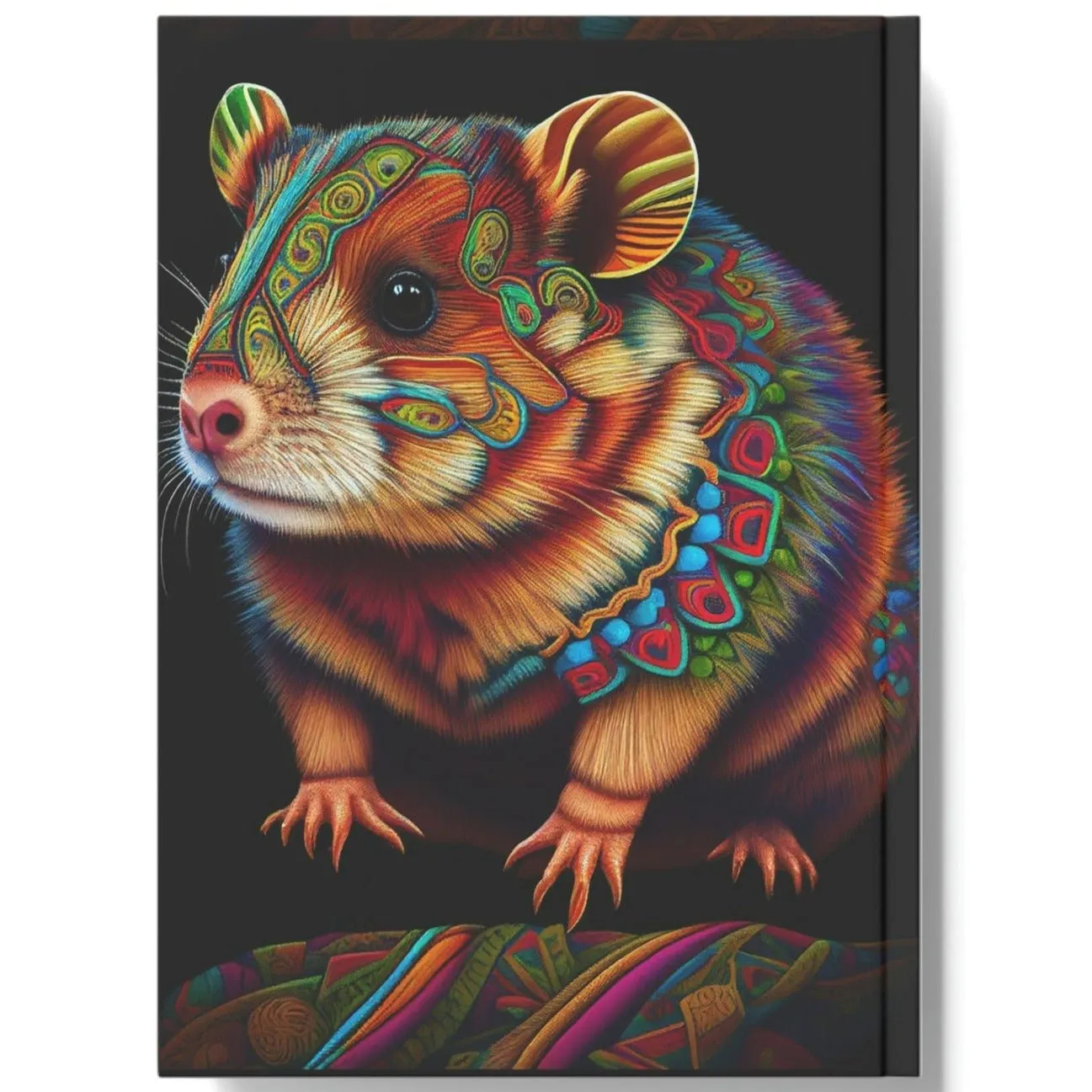 Colorful Hamster Hard Backed Journal