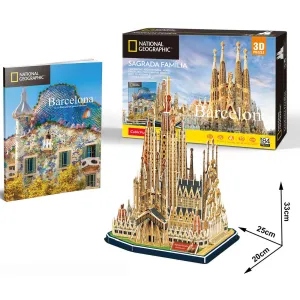 Cubic Fun National Geographic 3D Puzzle Sagrada Familia BaRCelona