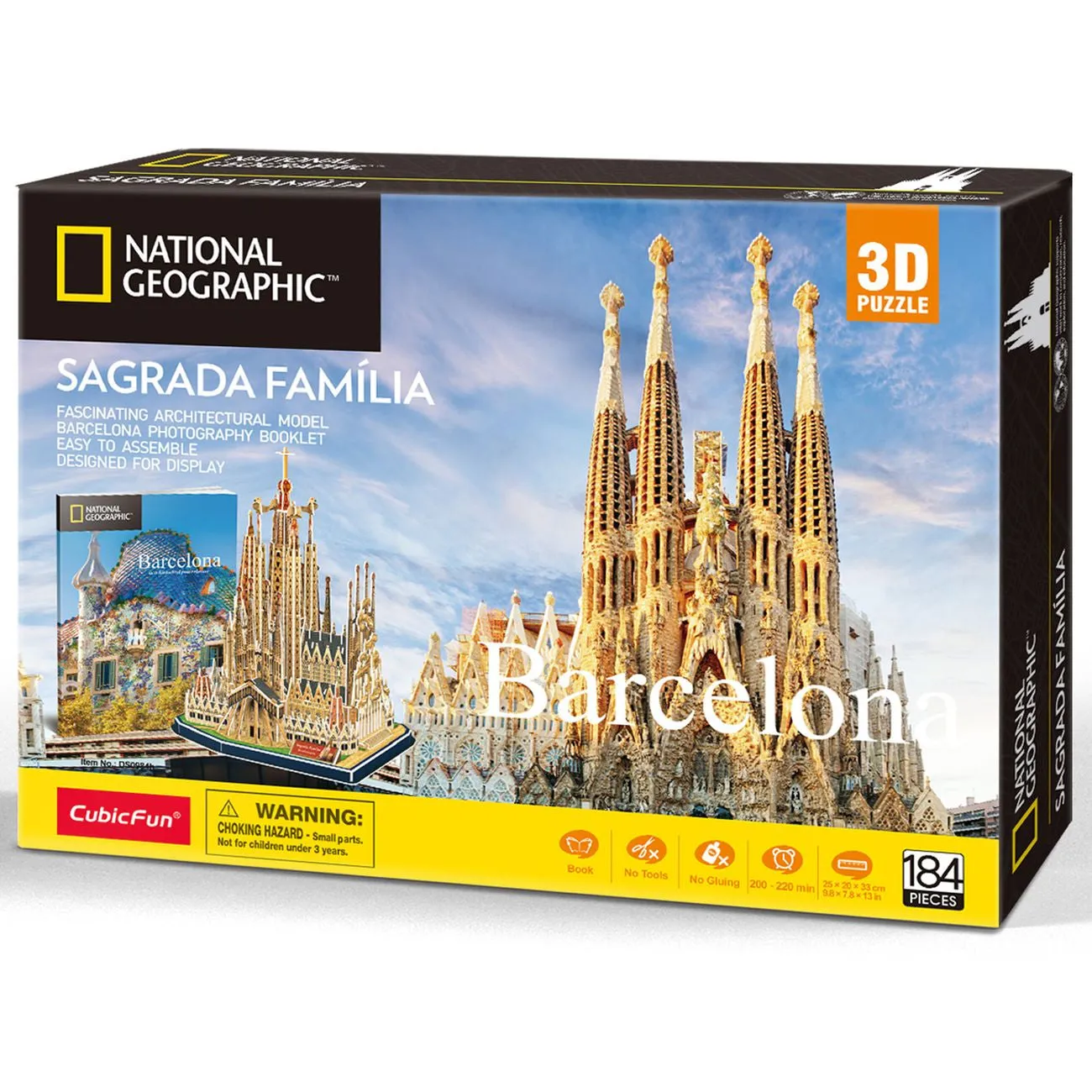 Cubic Fun National Geographic 3D Puzzle Sagrada Familia BaRCelona