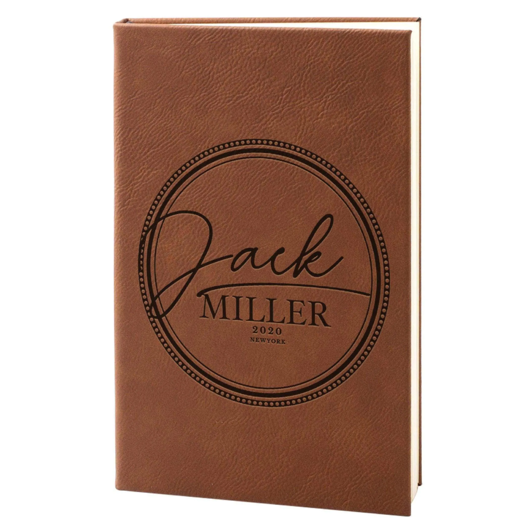 Custom Leather Notebook - Custom Engraved Notebook, Gift for Him, Her