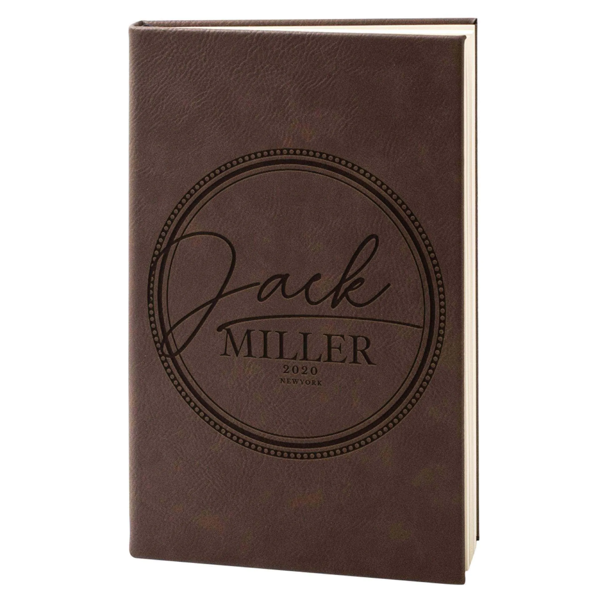 Custom Leather Notebook - Custom Engraved Notebook, Gift for Him, Her