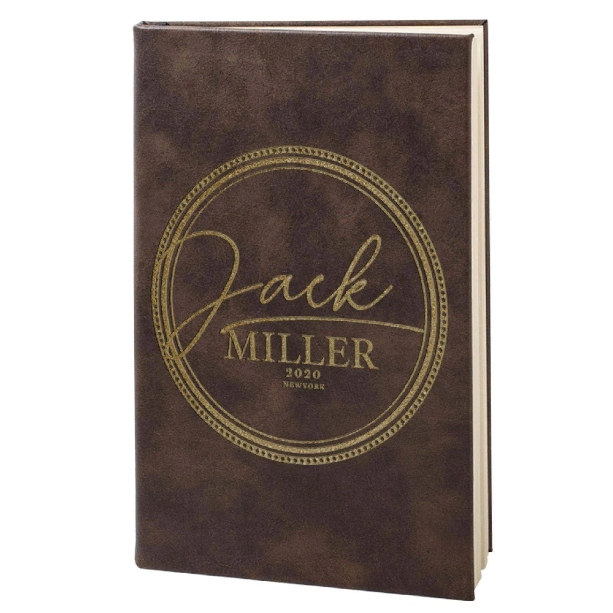 Custom Leather Notebook - Custom Engraved Notebook, Gift for Him, Her
