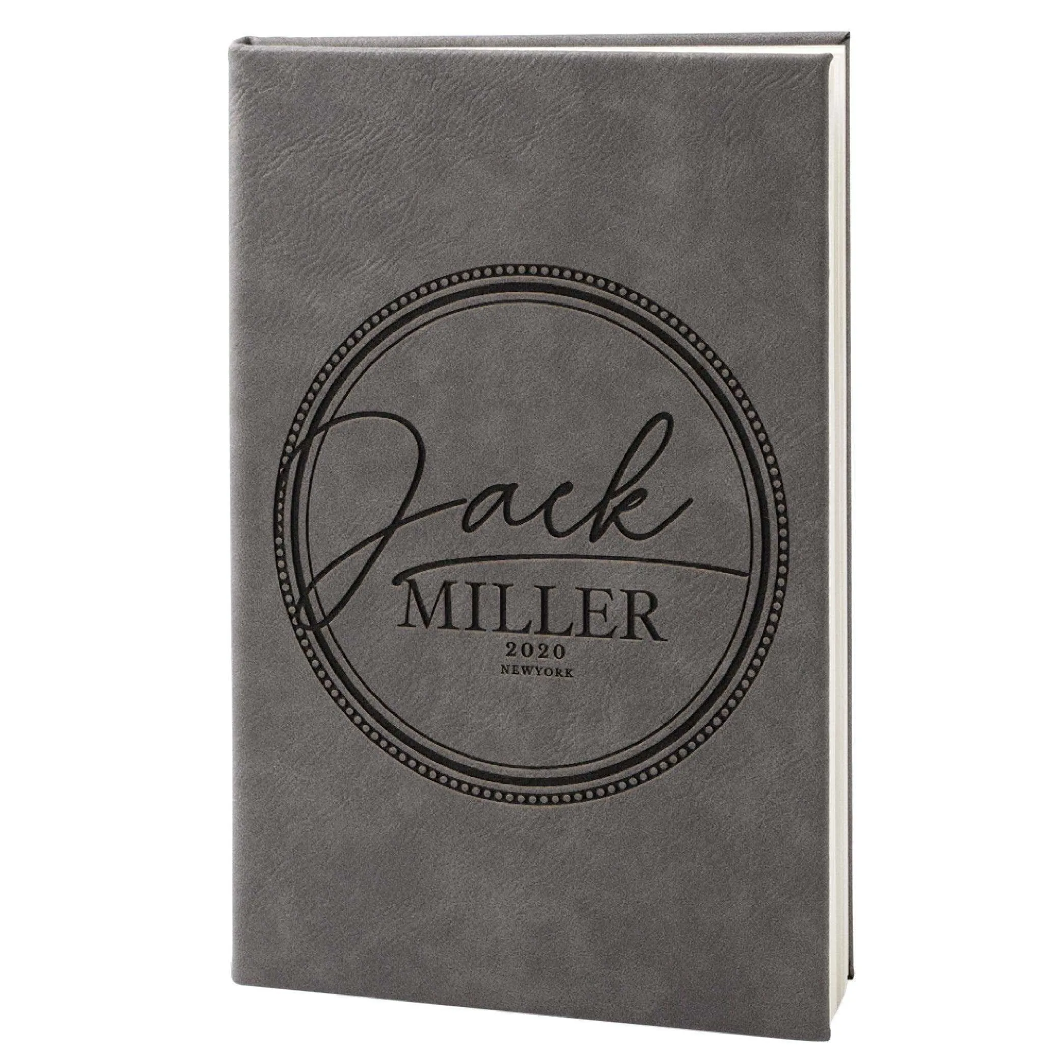 Custom Leather Notebook - Custom Engraved Notebook, Gift for Him, Her