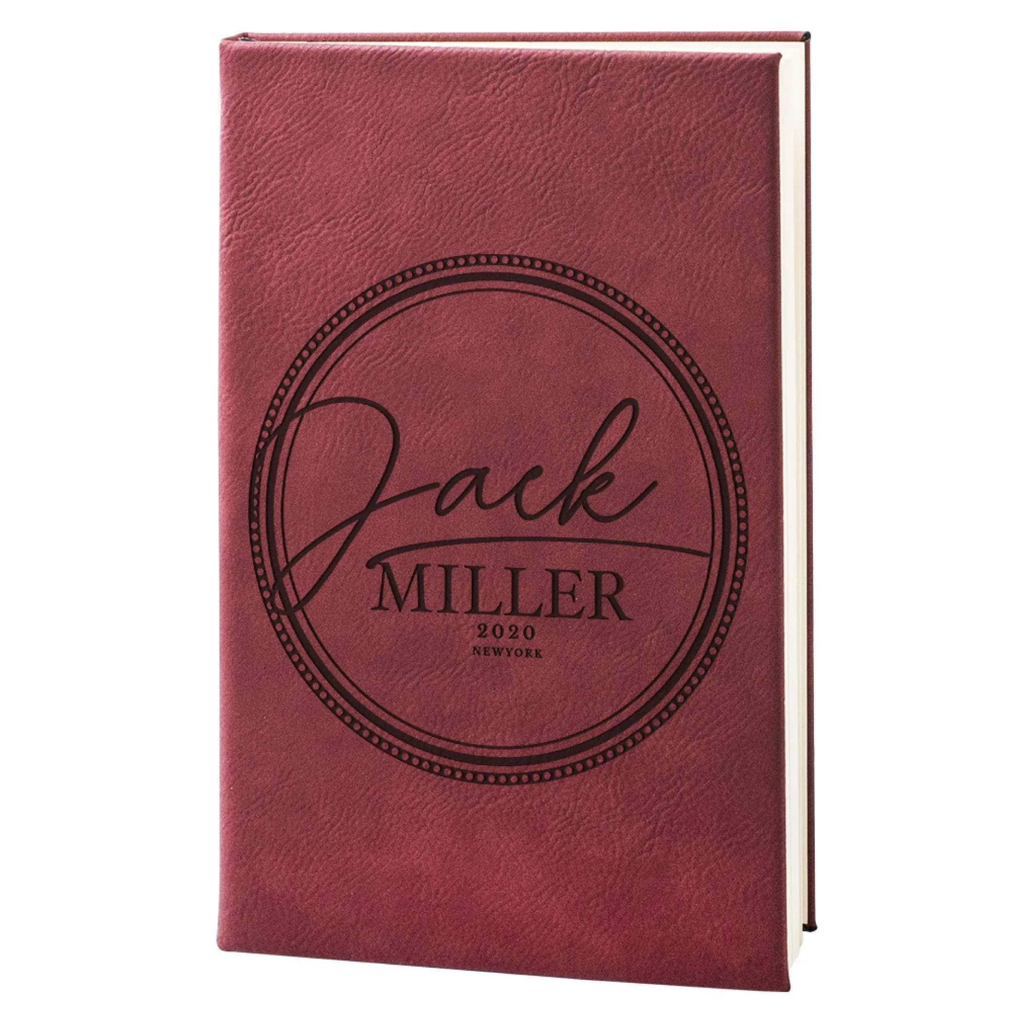 Custom Leather Notebook - Custom Engraved Notebook, Gift for Him, Her