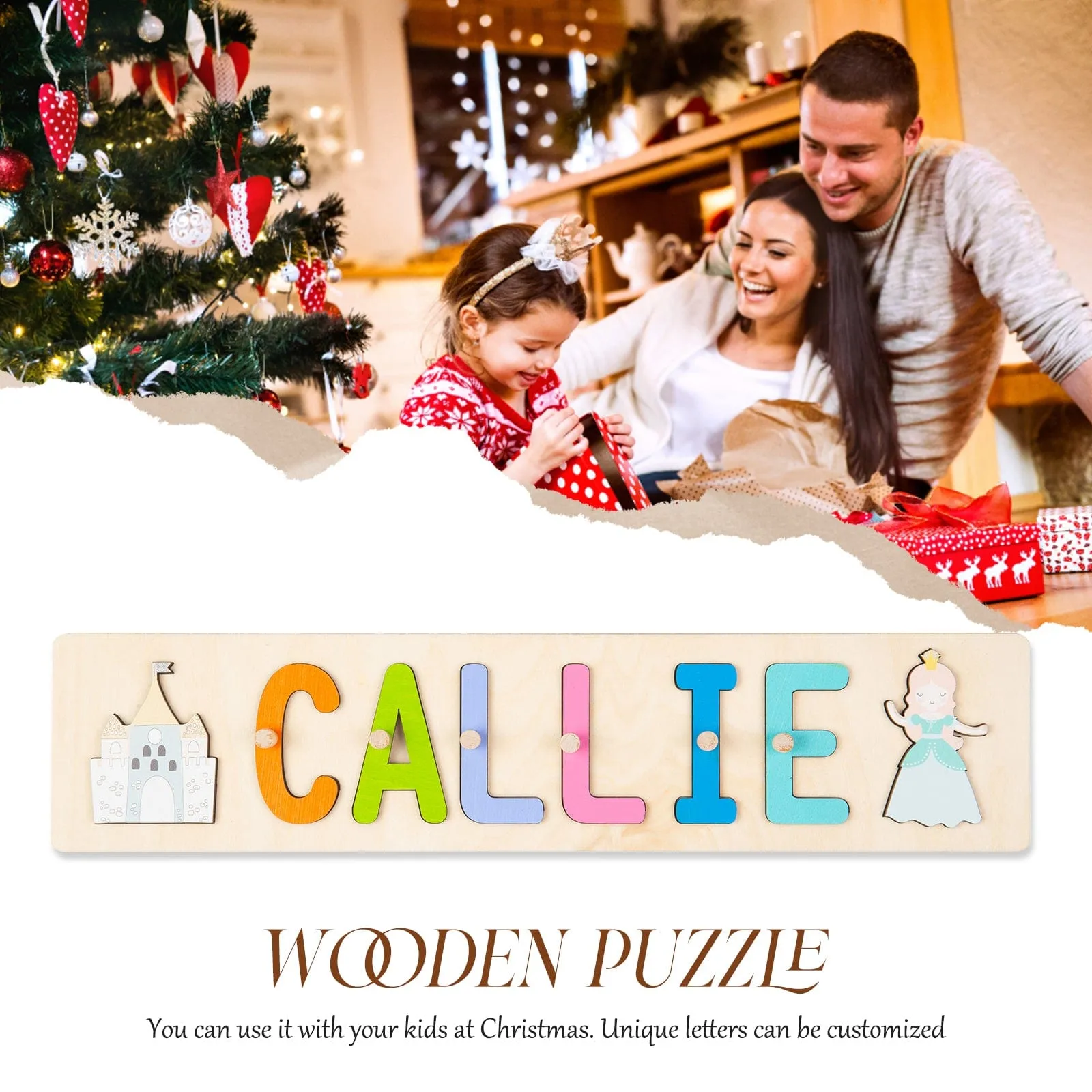 Custom Wooden Name Puzzle