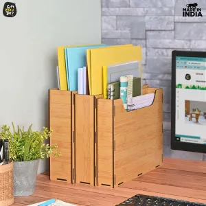 File Organiser 3 Tier Paper Tray For Office Desk, Horizontal & Vertical Adjustment A4 Documents Organizer