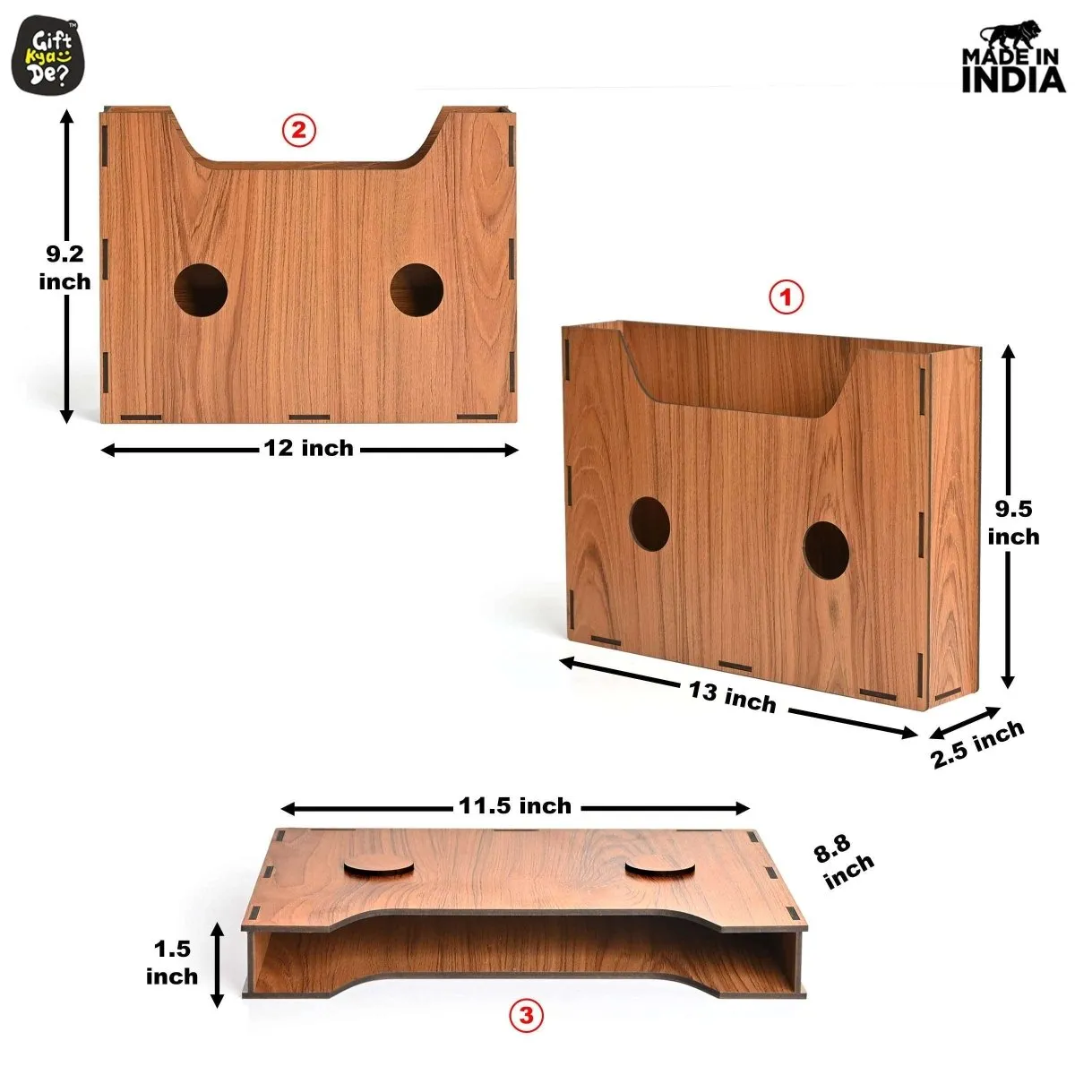File Organiser 3 Tier Paper Tray For Office Desk, Horizontal & Vertical Adjustment A4 Documents Organizer