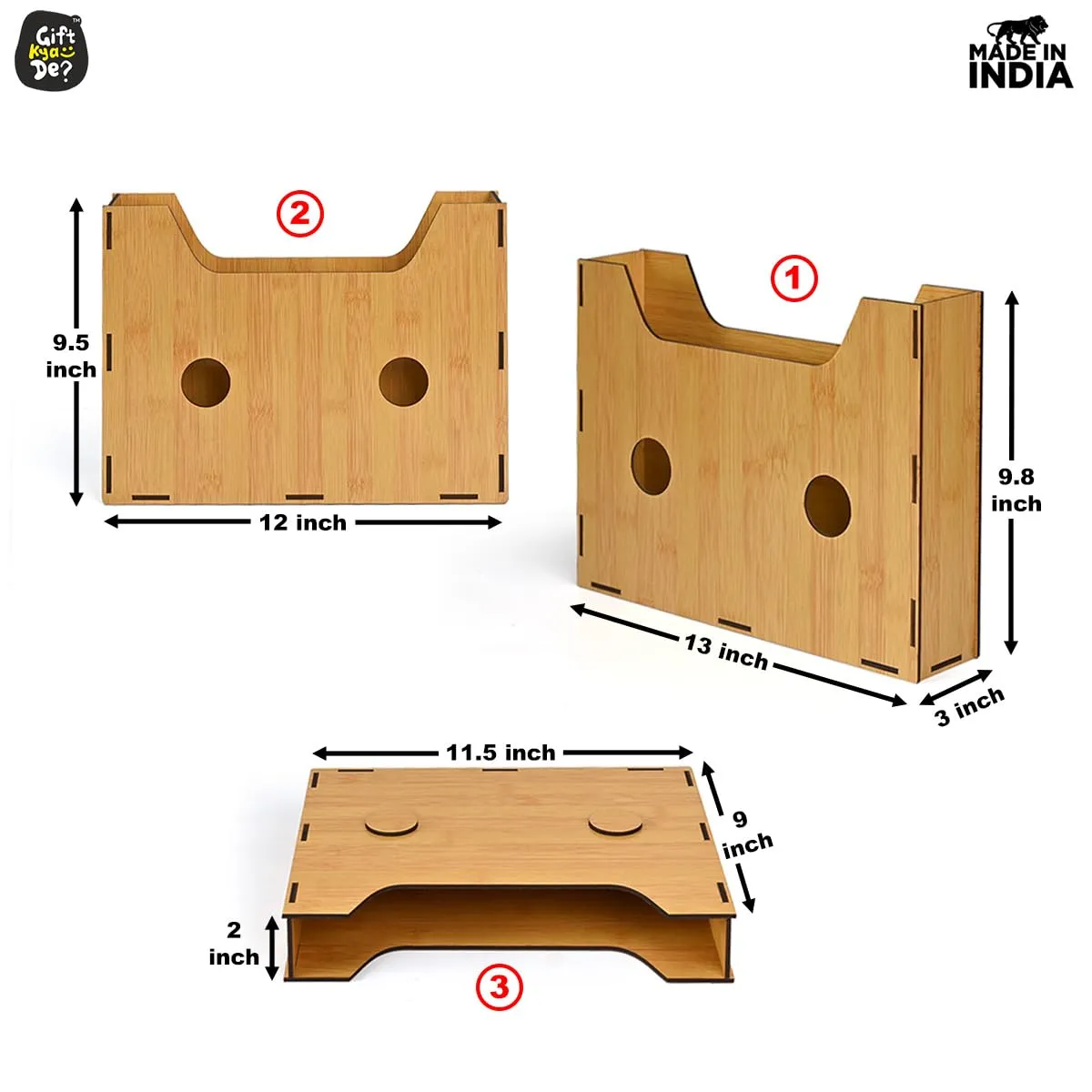 File Organiser 3 Tier Paper Tray For Office Desk, Horizontal & Vertical Adjustment A4 Documents Organizer