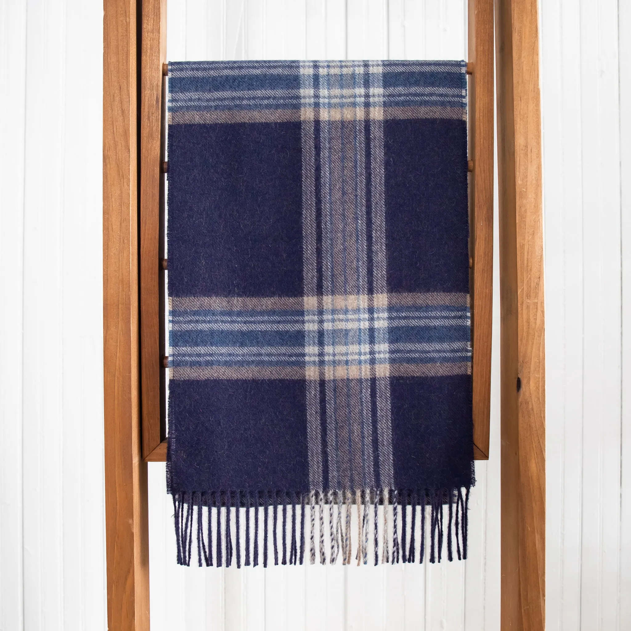 Fluff Alpaca Plaid Baby Alpaca Scarf