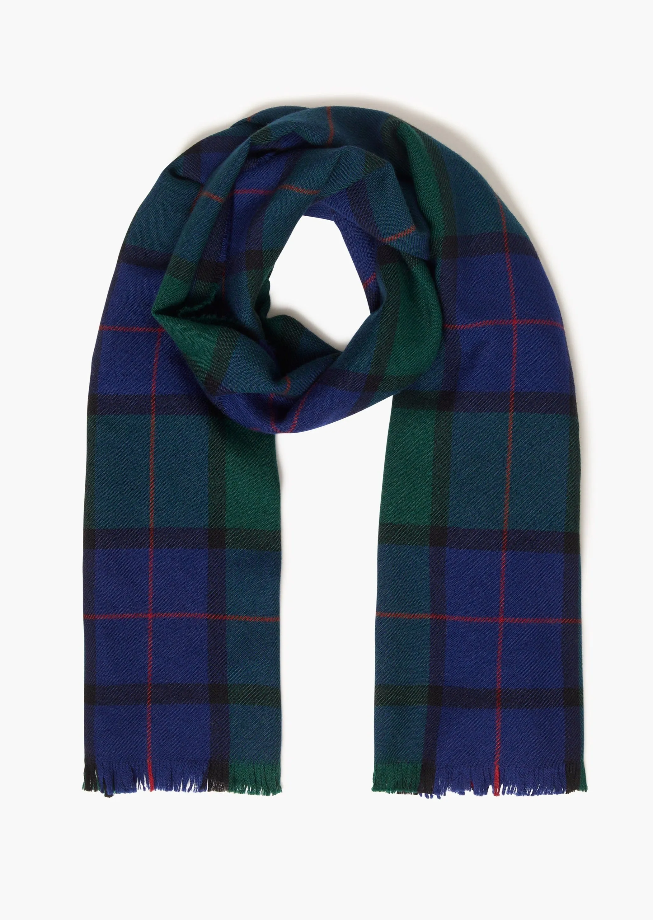 Foxford Giant Merino Scarf | Classic Tartan