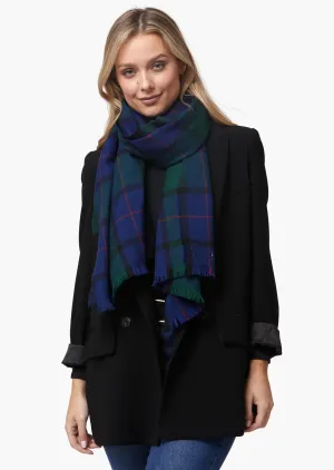 Foxford Giant Merino Scarf | Classic Tartan