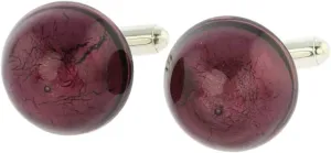 Glass Of Venice Murano Glass Venetian Dream Cufflinks - Purple