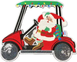 Golf Cart Santa Patch
