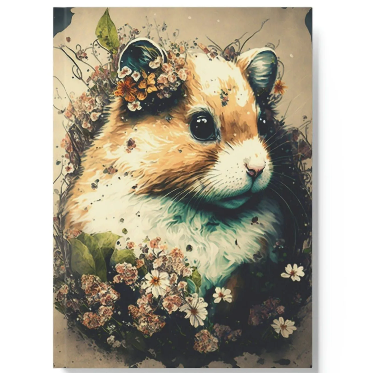 Hamster Portrait Hard Backed Journal