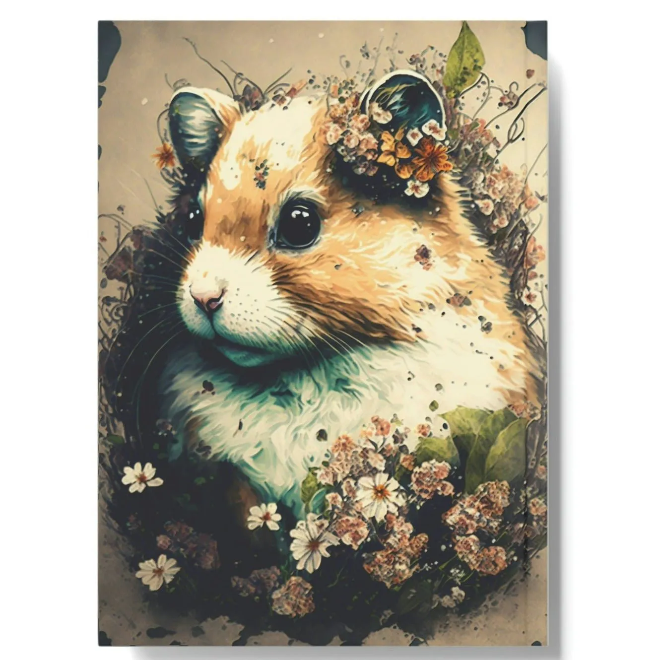 Hamster Portrait Hard Backed Journal