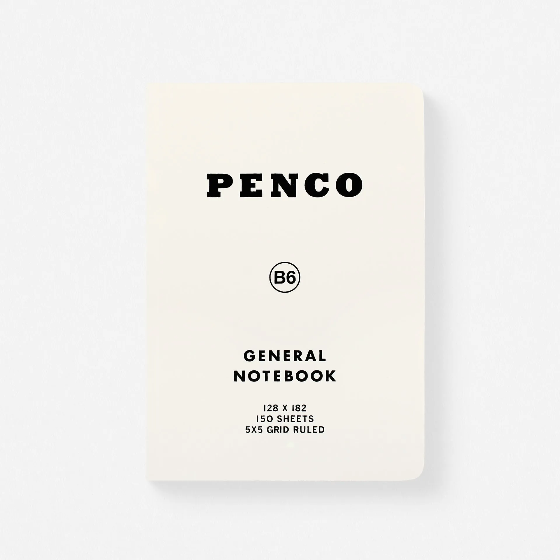 Hightide Penco General Notebook Grid B6 | 5 Colors