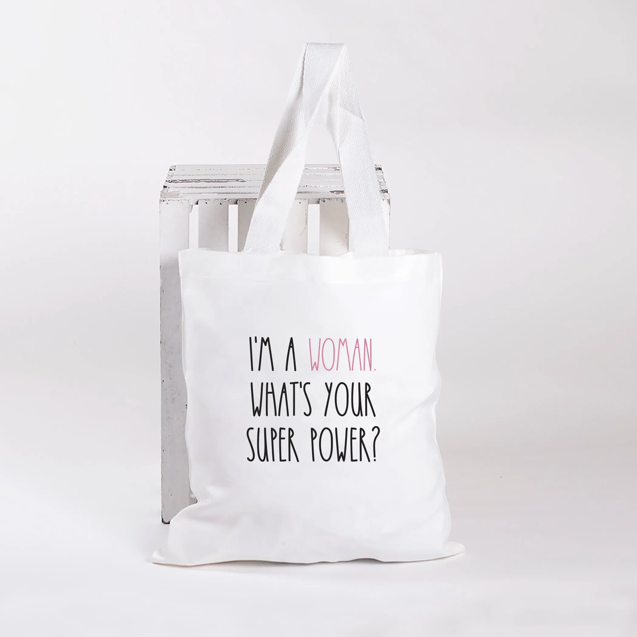 I'm a (----). What's your super Power?, Personalized Tote Bag