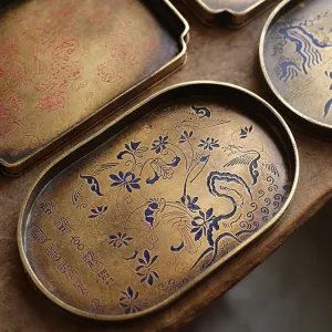 Imitation Bronze Brass Teapot for Tea Tray