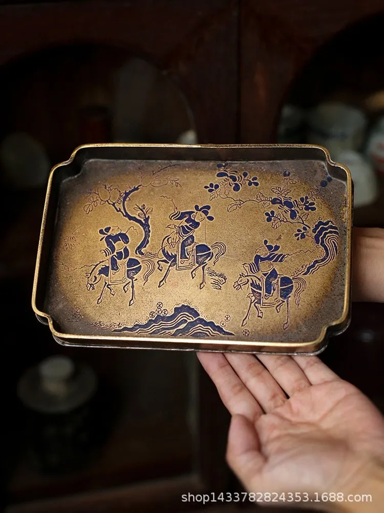 Imitation Bronze Brass Teapot for Tea Tray