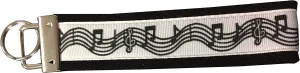Infinity Collection Music Keychain - Treble Clef Jewelry Gift for Music Teacher or Lover