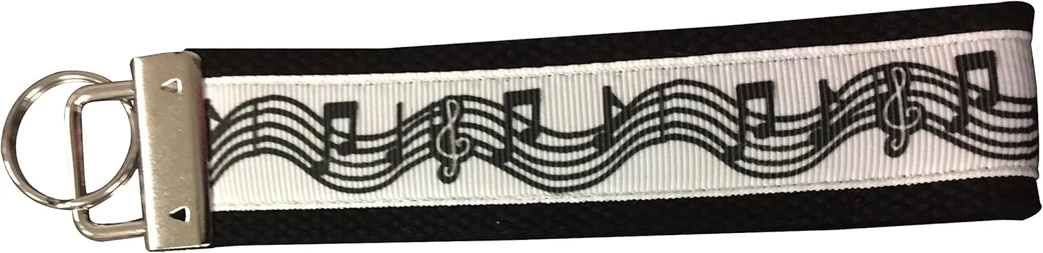 Infinity Collection Music Keychain - Treble Clef Jewelry Gift for Music Teacher or Lover