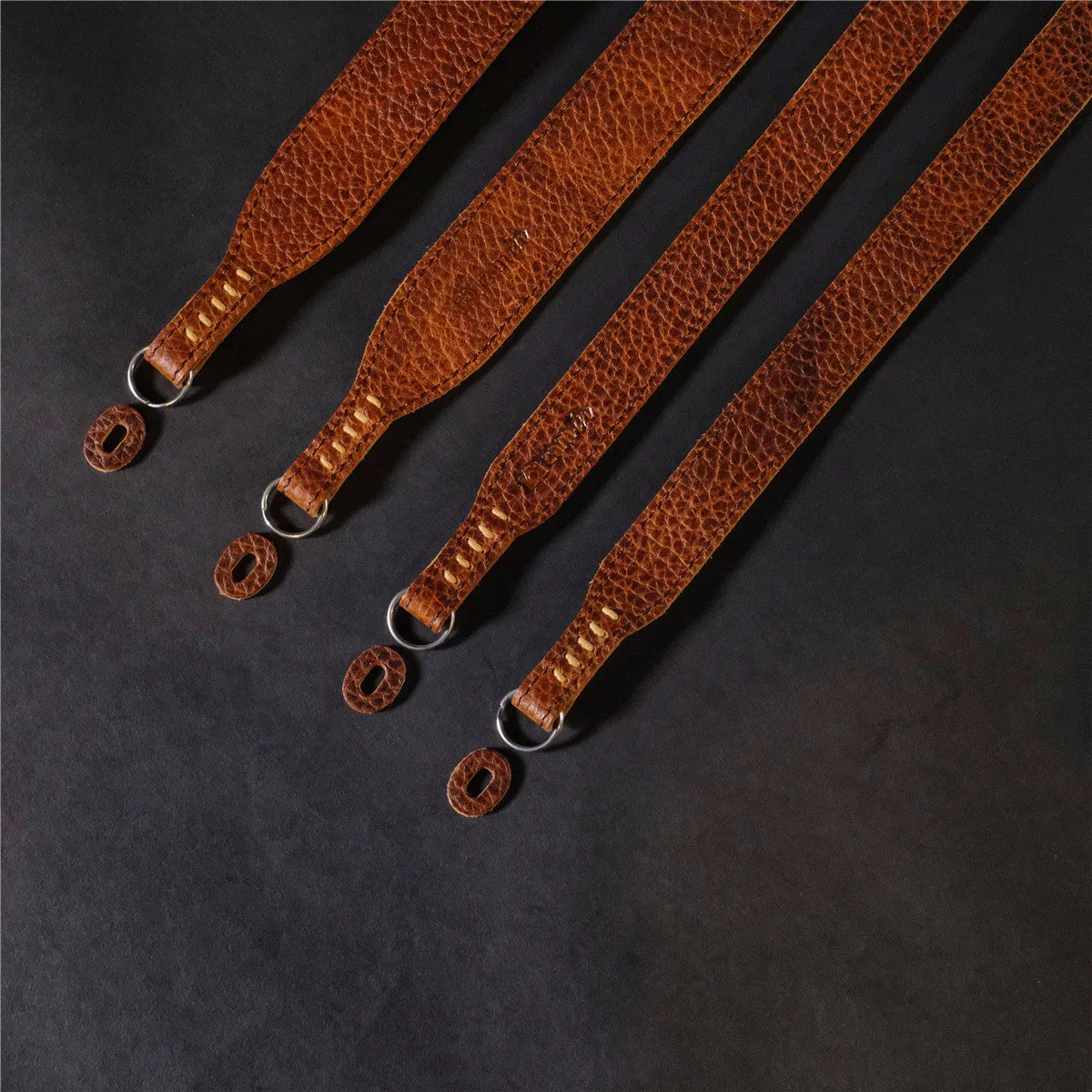 Italy Vegetable Tanning Cowhide Handmade DSLR Leather Camera Strap - LCS007／LCS008
