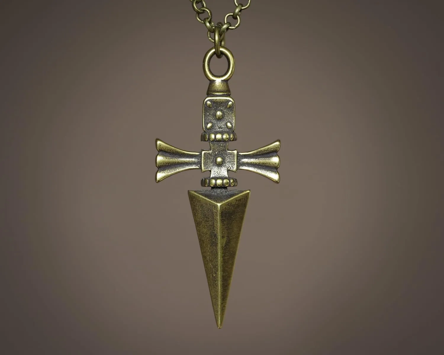 Judgement Chain Necklace Pendant Jewelry H x H Charm Big (brass)