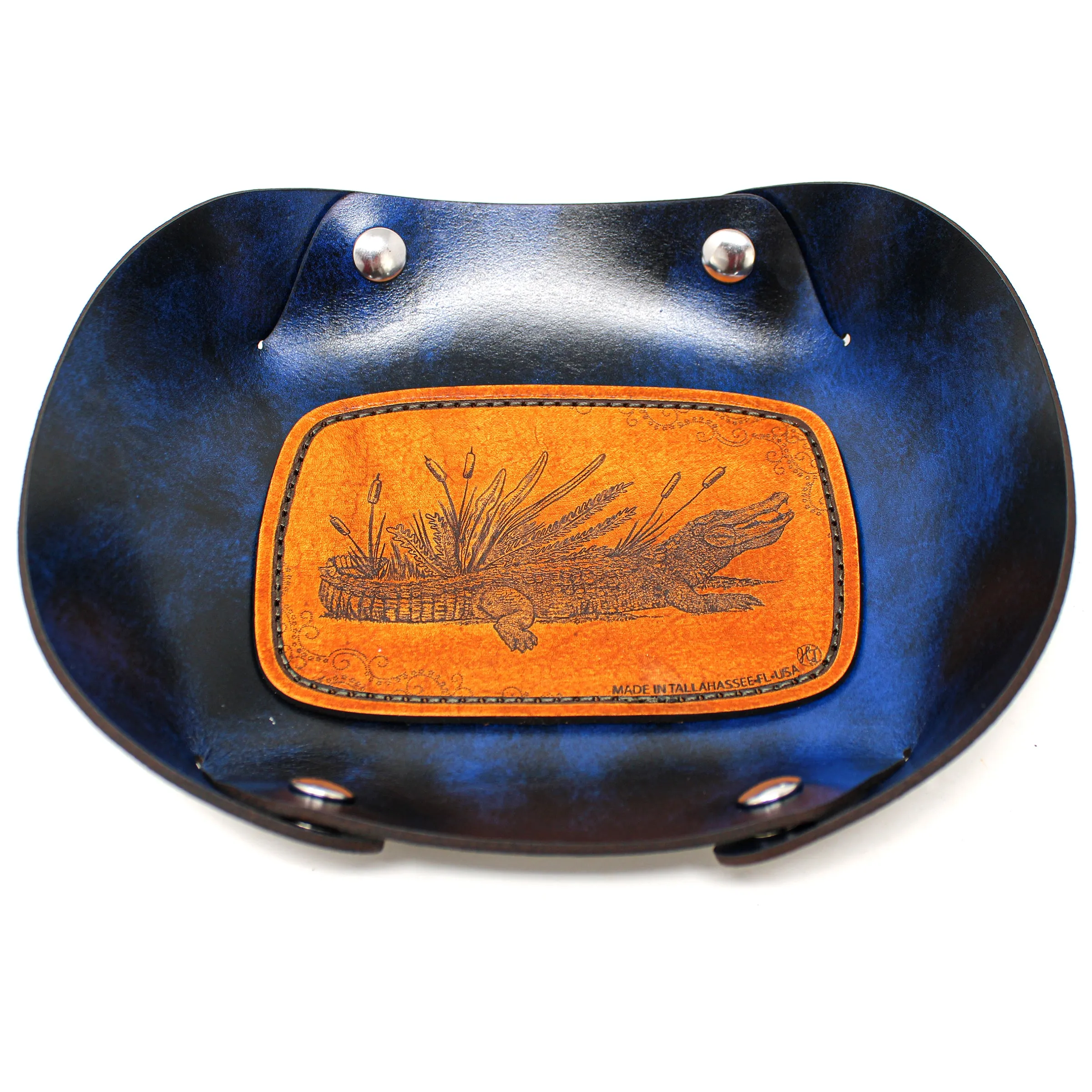 Leather Valet Tray - Gator