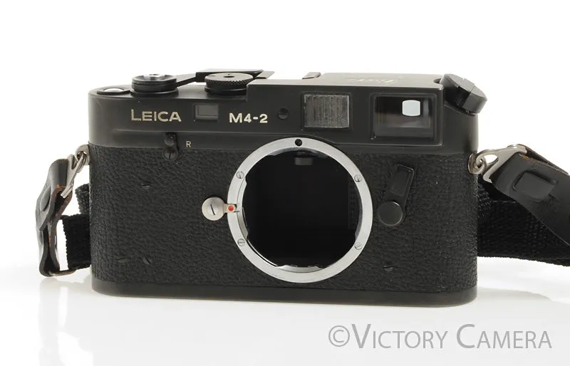 Leica M4-2 Black 35mm Rangefinder Camera -Nice-