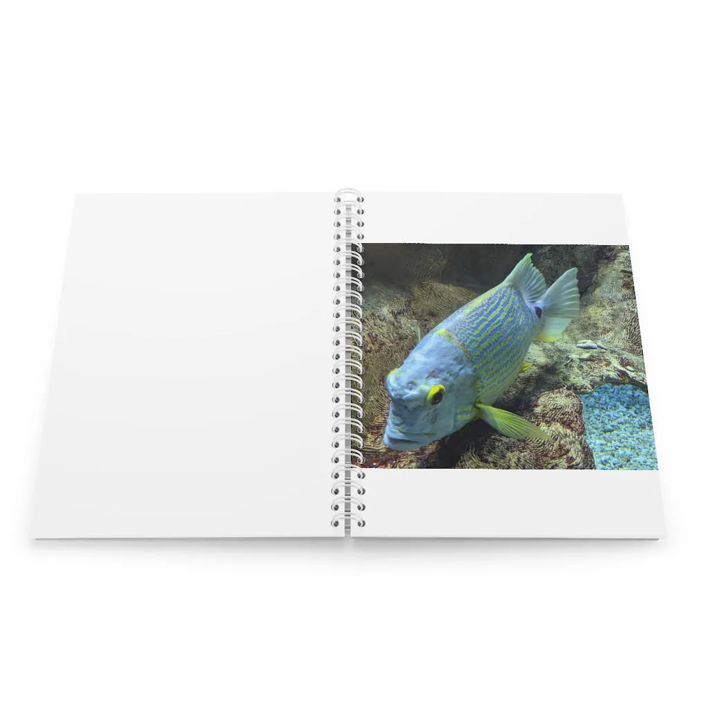 Light Blue Fish Spiral Notebook