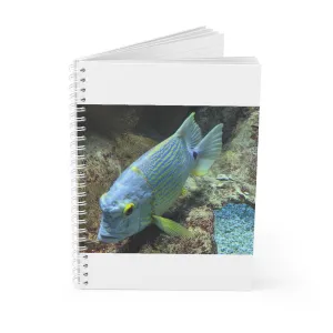 Light Blue Fish Spiral Notebook