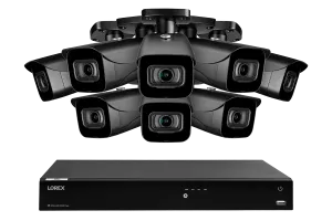 Lorex Fusion 4K (16 Camera Capable) 3TB Wired NVR System with IP Bullet Cameras
