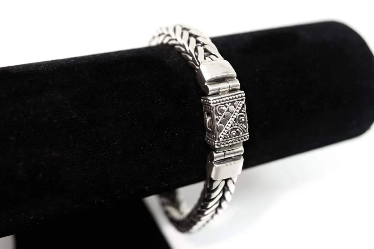 Mens Silver Dragon Chain Bracelet, Best Gifts for Husband