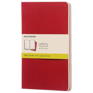 Moleskine Set of 3 Cahier Pocket Plain Journal Large CH118EN