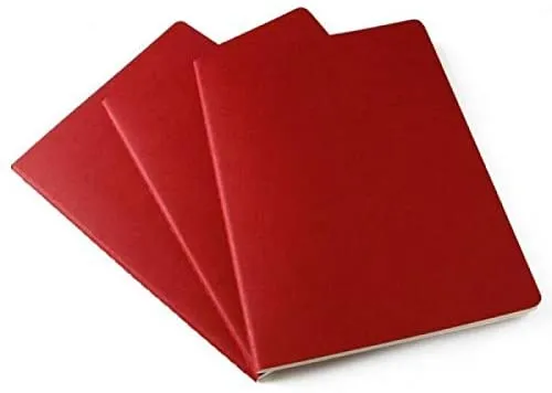 Moleskine Set of 3 Cahier Pocket Plain Journal Large CH118EN